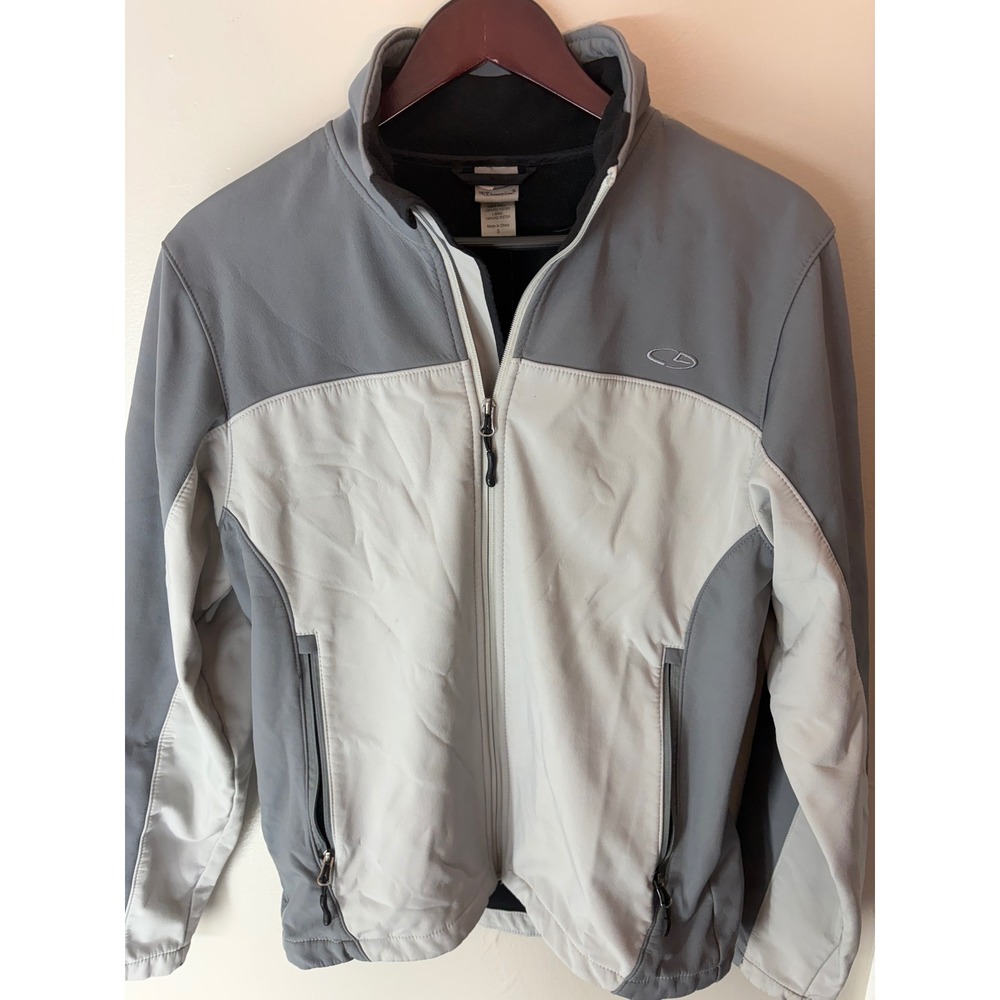 Champion C9 Mens Softshell Jacket Grey Full Zip Fleece Lined Activewear Small